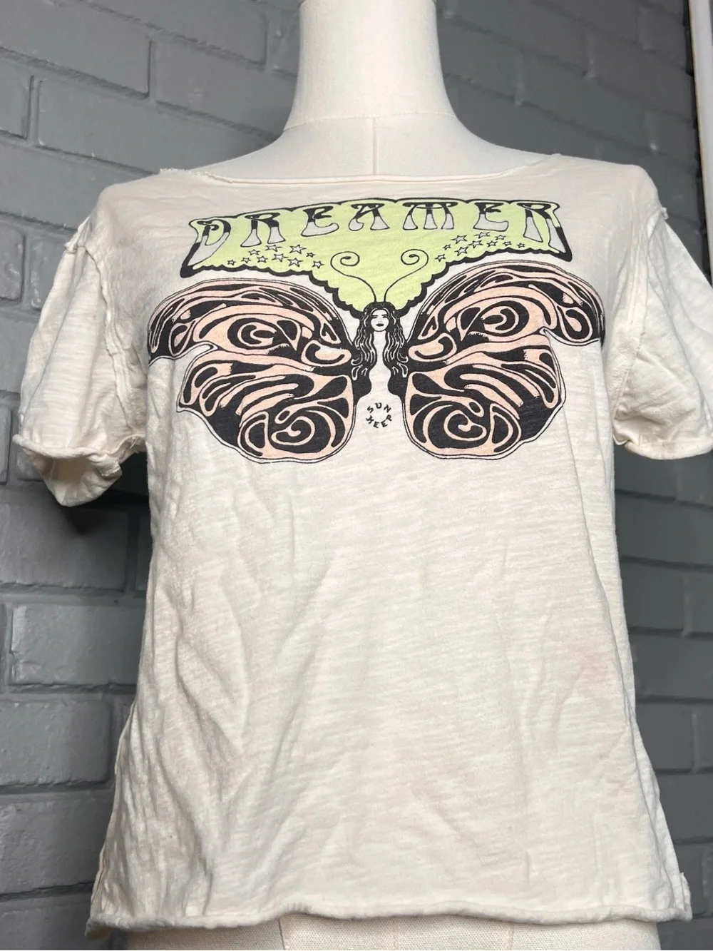 Sun Keep x Anthropologie Dreamer Raw Edge Trim Graphic Tee - Picture 7 of 12